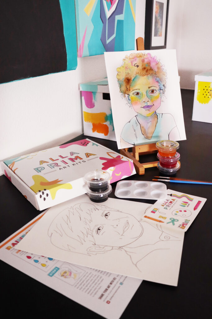 Rainbow Portrait New Braunfels Art Studio & Gallery Alla Prima